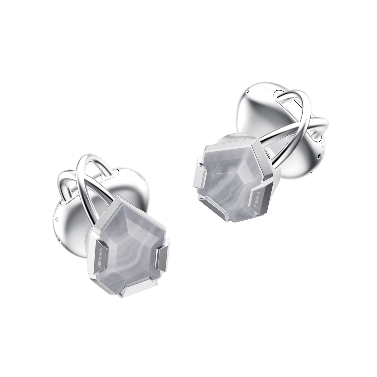Blue Lace Agate AI Earphones