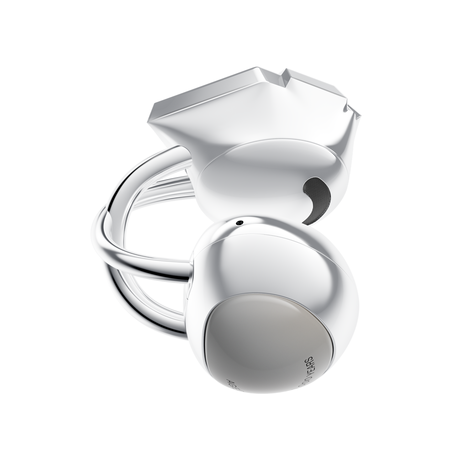 White Shell AI Earphones