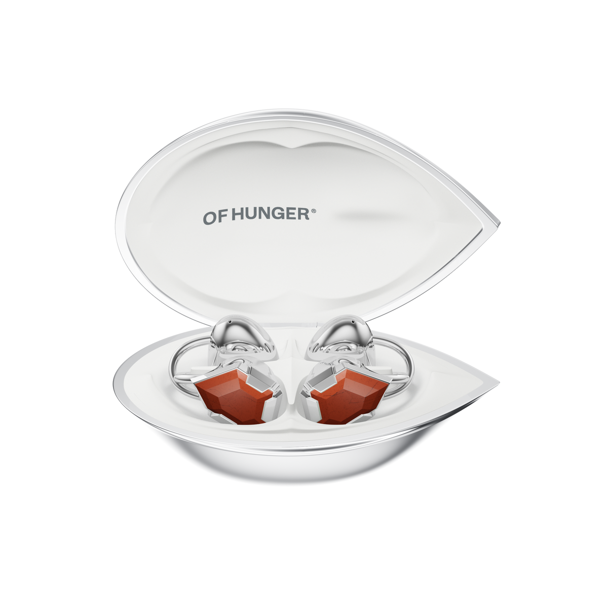 Red Jasper AI Earphones